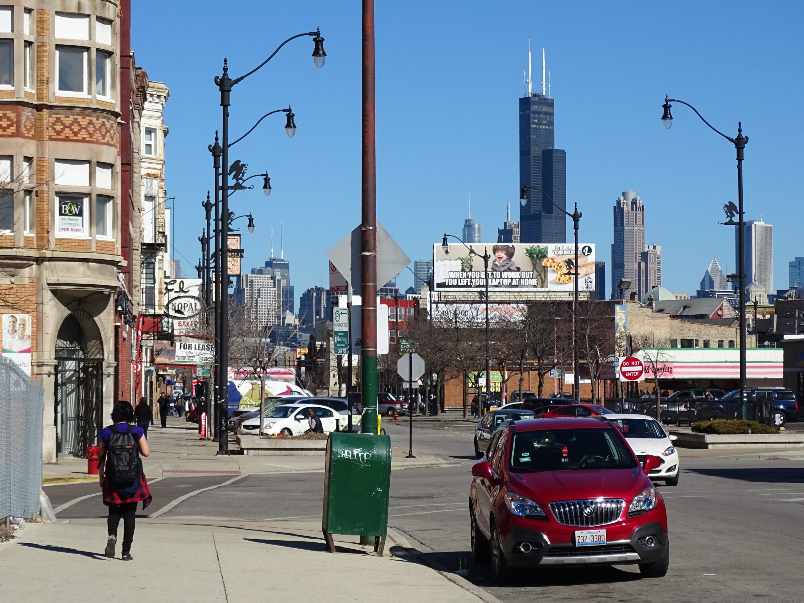 Illustrative photo of a Pilsen Chicago street scene, not Cerdito Muerto