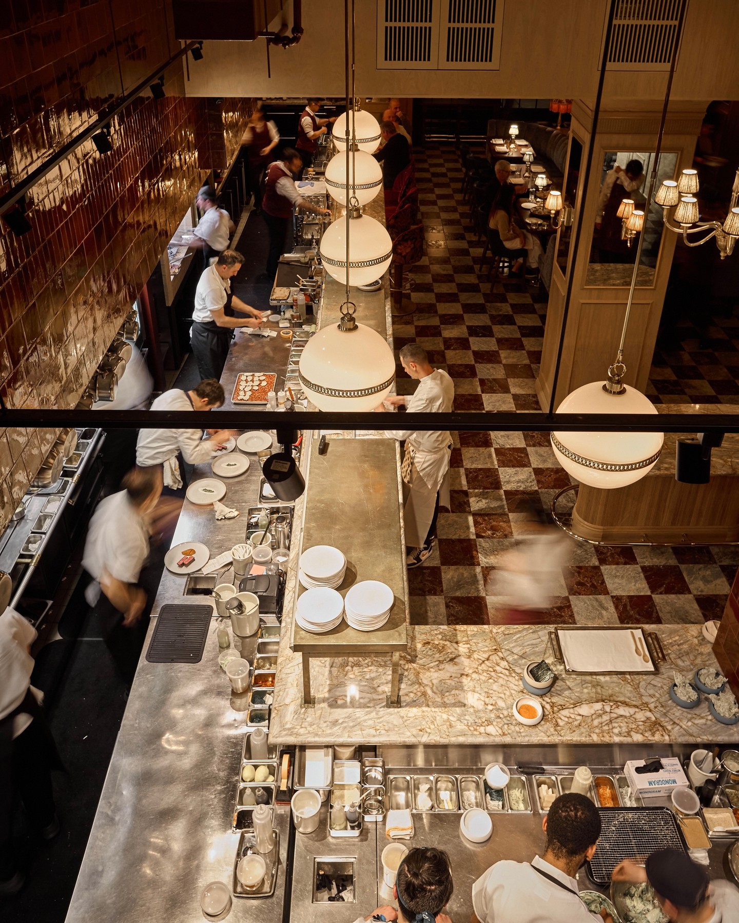 Gingie Chicago open kitchen and dining room