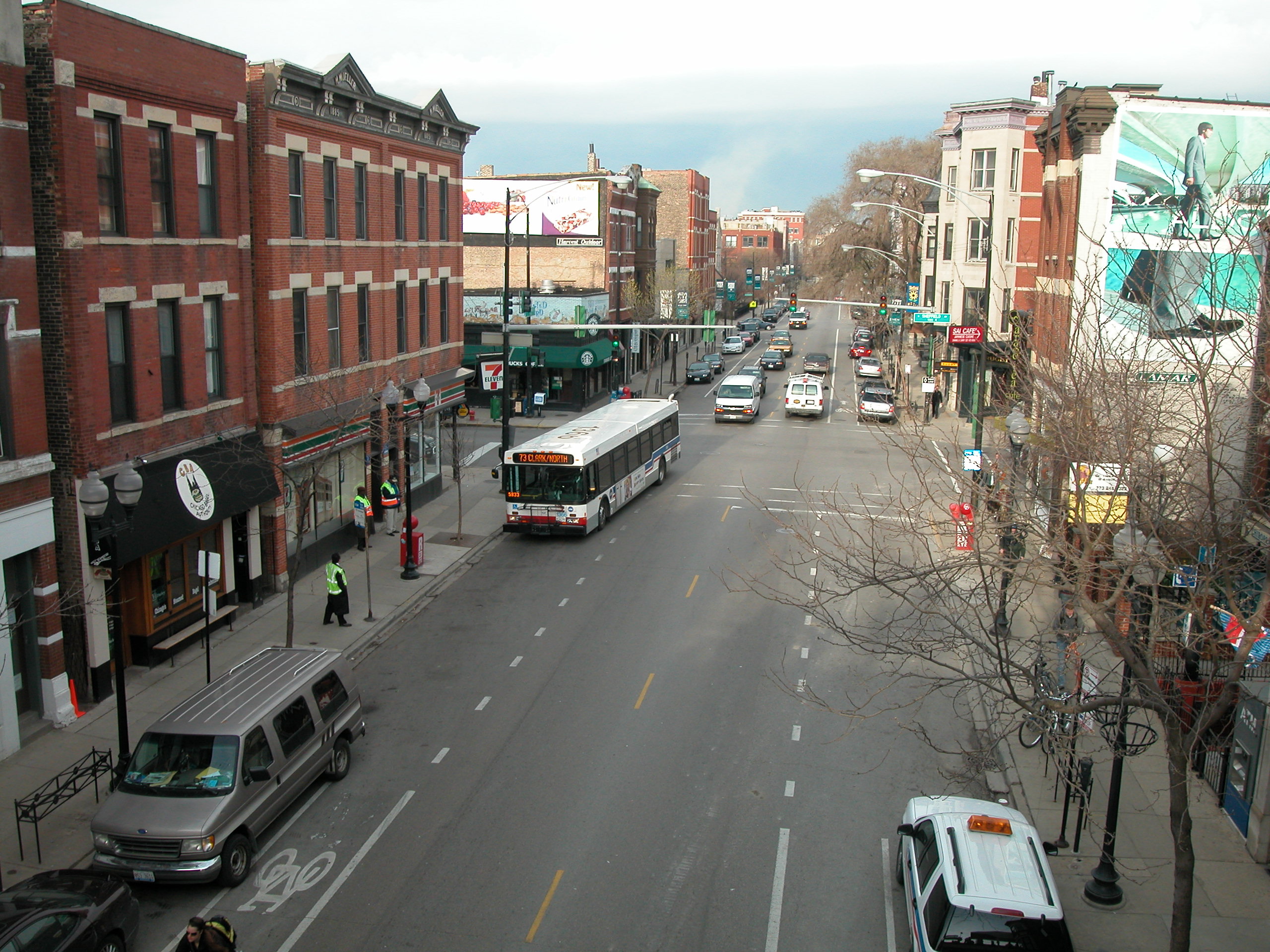 Illustrative photo of Armitage Avenue at Sheffield Avenue in Lincoln Park, not Esmero