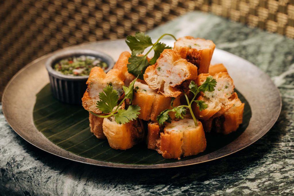 Prawn toast at Crying Tiger Chicago from the restaurant