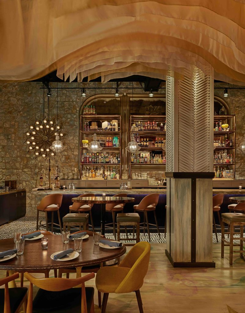 Upscale Chicago partner restaurant interior featured on Dorsia