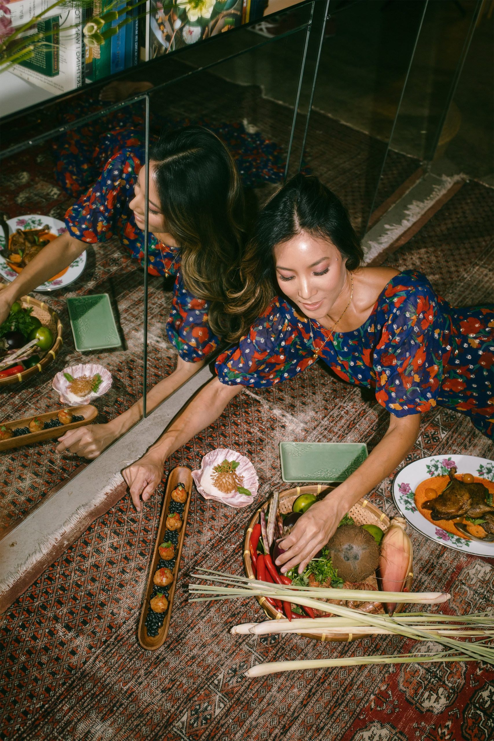 Taan Chicago chef Chanita Chayaluk with Thai ingredients and plated dishes